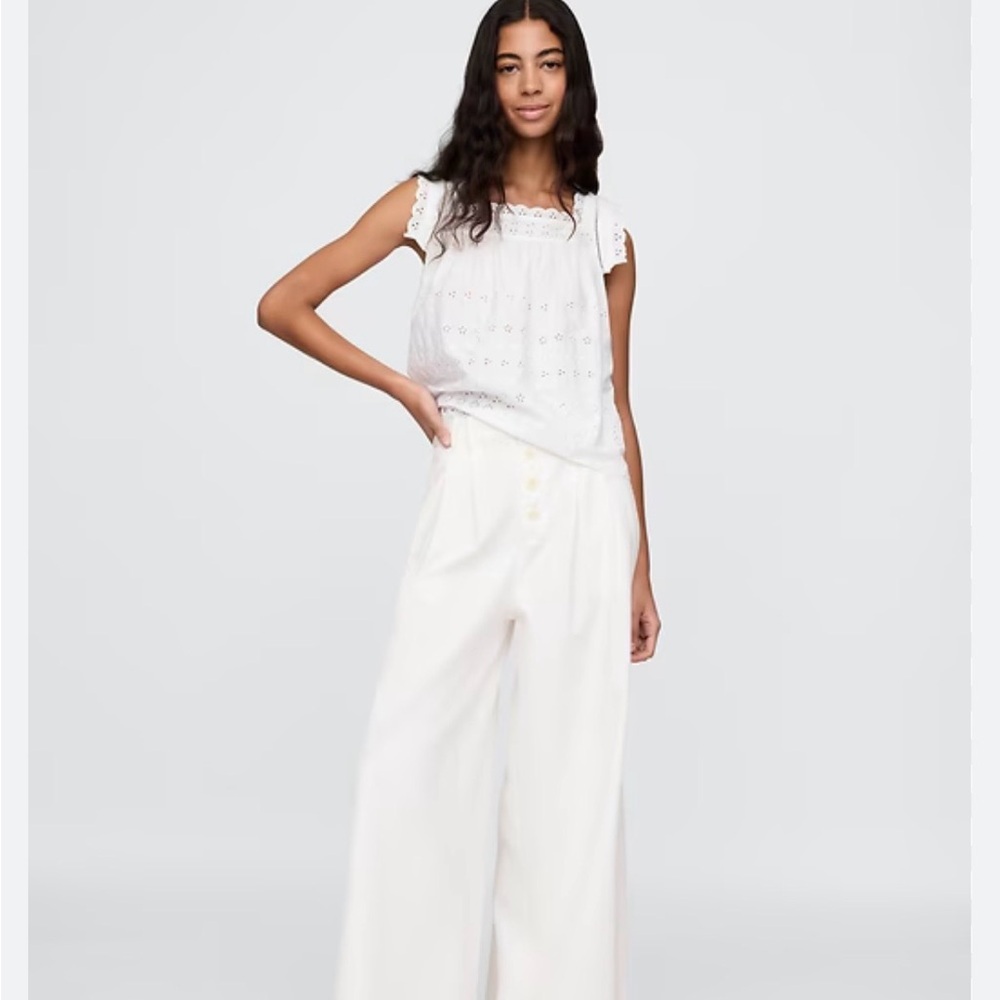 Gap x DÔEN High Rise Pleated Trouser NWT